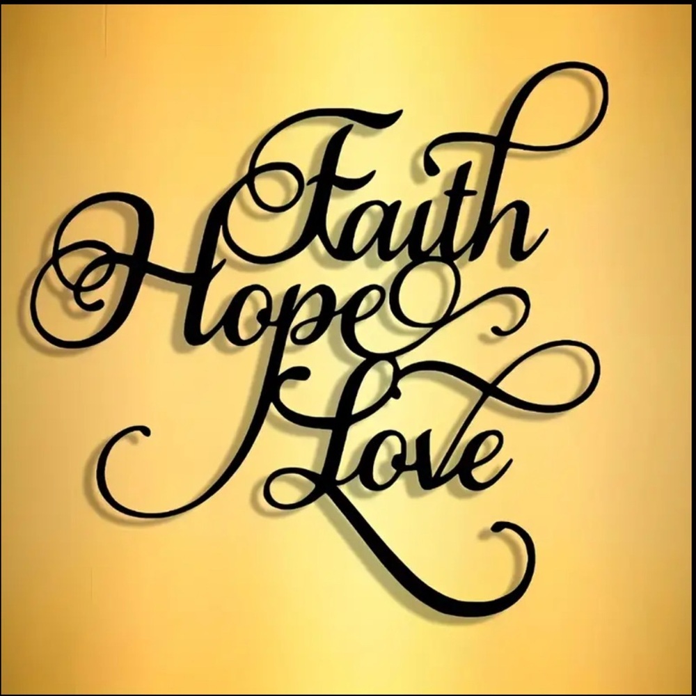 Black Wood or Metal Art Inspirational Wall Decor - Picture 2 of 10